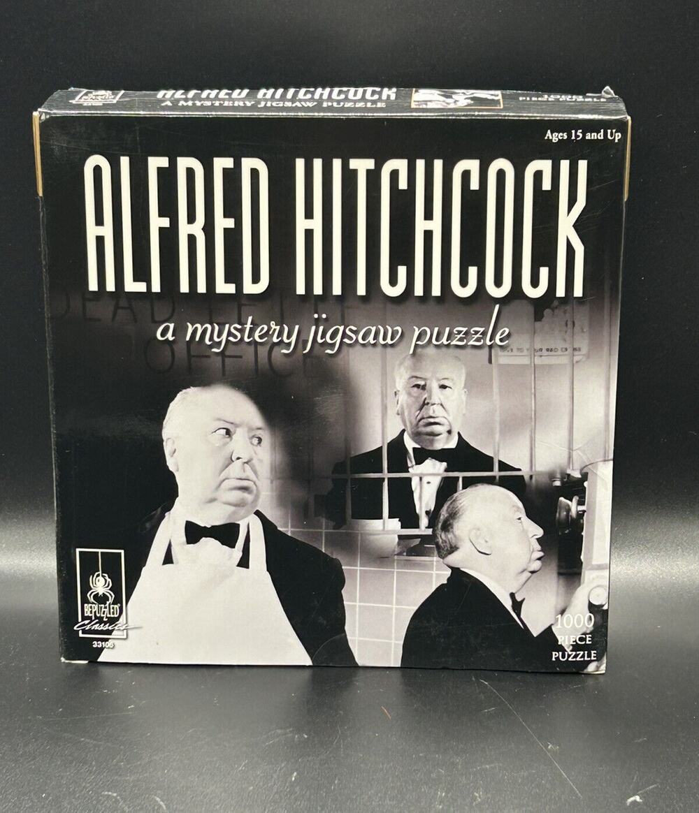 Alfred Hitchcock Mystery Jigsaw Puzzle Read Assemble Solve 1000 Pieces